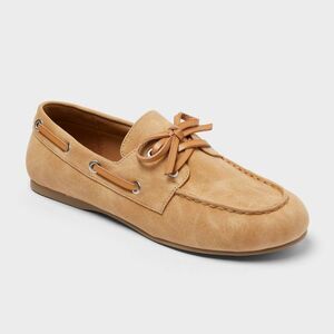 Open Box - Universal Thread - Women’s Midge Flats with Memory Foam In Tan